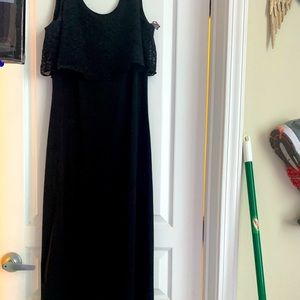 Black long summer dress